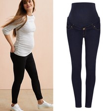 BLOOMING MARVELLOUS  Maternity Jeans Blue Black Over Bump Skinny Stretch BNWT
