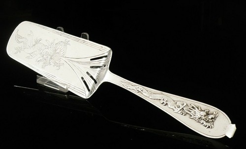 Chinese export silver serving - silver,