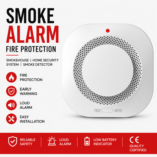 Home fire alarm - fire,