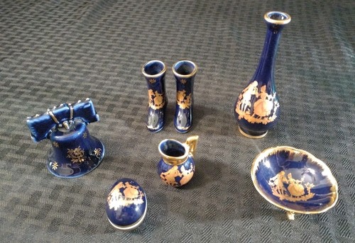 Limoges cobalt blue and gold - limoges,