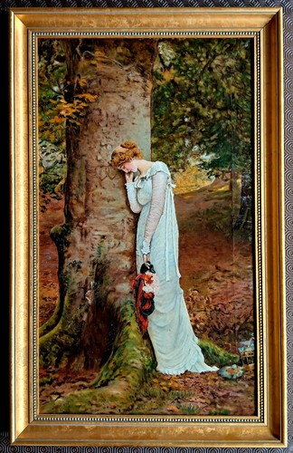 Vintage antique style oil - antique,