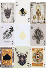 9 x RARE MODERN "Ace of Spades - Mixed" SINGLE Play Cards
