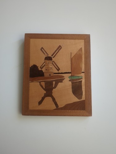 Windmill wooden picture - windmill,