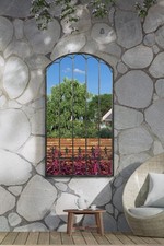 Large Rustic Metal Arched