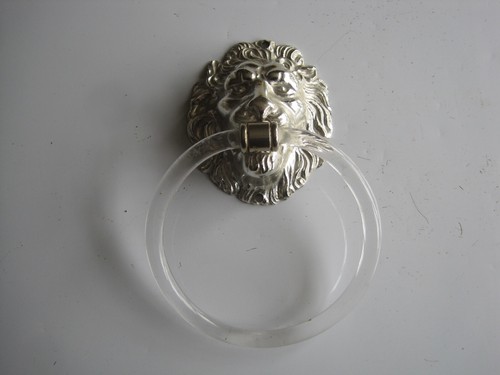 Vintage chrome plated lion - vintage,