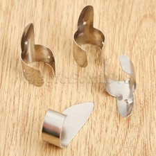 4 x Stainless Steel Finger Picks Plectrum Ukulele Banjo Guitar Finger Picks