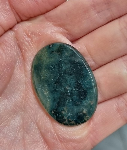 Loose large moss agate oval - large,