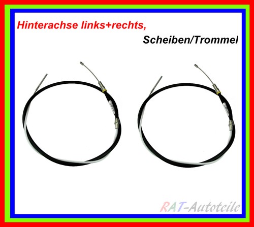 Handbrake cables parking - 2x,