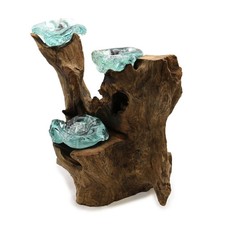Molton glass triple - glass, candle
