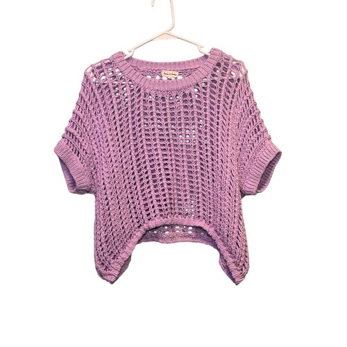 Aaron amber lilac open - amber, knit