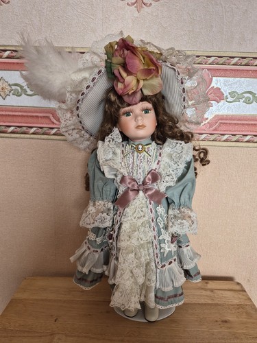 Vintage porcelain doll - vintage,