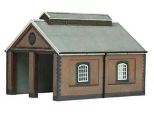 Bachmann Graham Farish 42-0001 N Gauge 2 Road Brick Engine Shed Building NEW