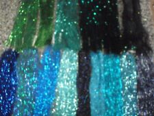 Fly Tying Flashabou - Blues & Greens - for salmon, seatrout, pike & sea fish