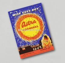 Fridge Magnet Astra Fireworks Retro Vintage Advert Standard Brocks (1)
