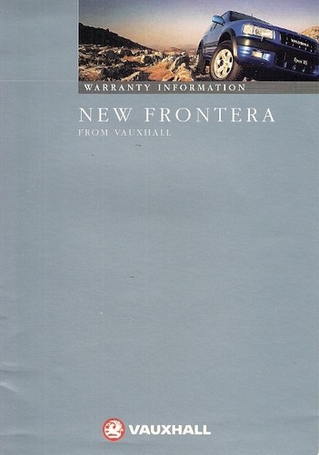 Vauxhall frontera optional - vauxhall,