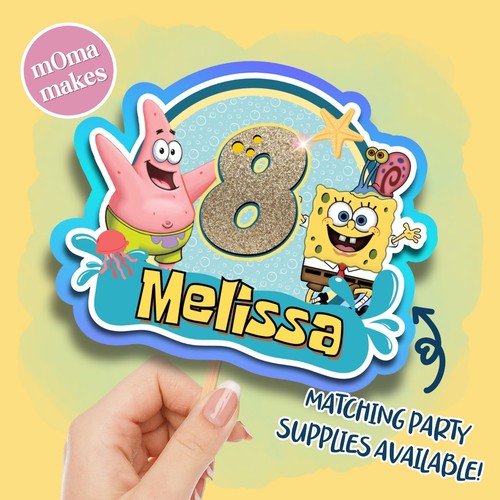 Spongebob cake topper - ,