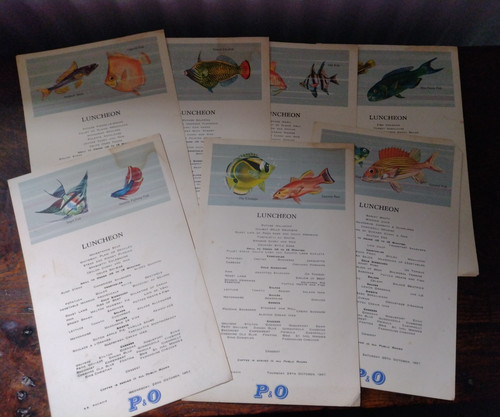 Vintage o menus from - 8,