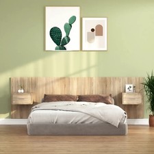 Bed Headboard with 2 Floating