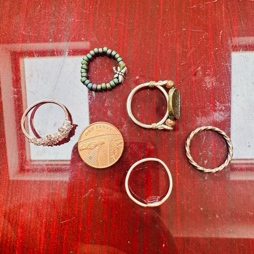 Mixed lot costume - lot, rings