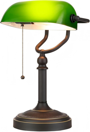 Antique green glass - antique, bankers