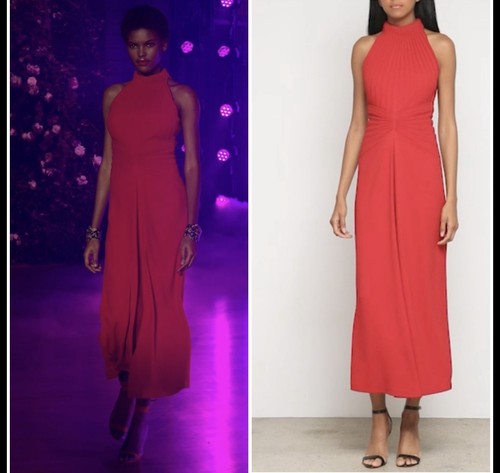 Brandon maxwell red - red, pebble