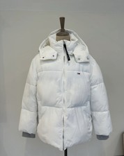 Tommy Sport White Puffa Coat