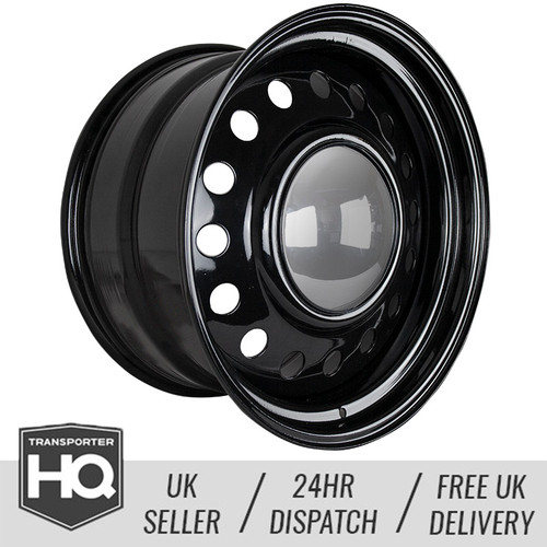 Navis dome black steel wheels - black,