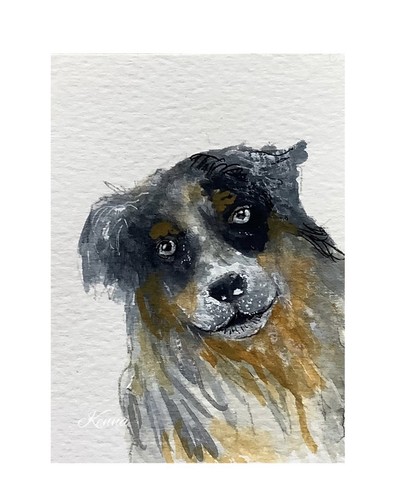Aceo original painting - painting, by
