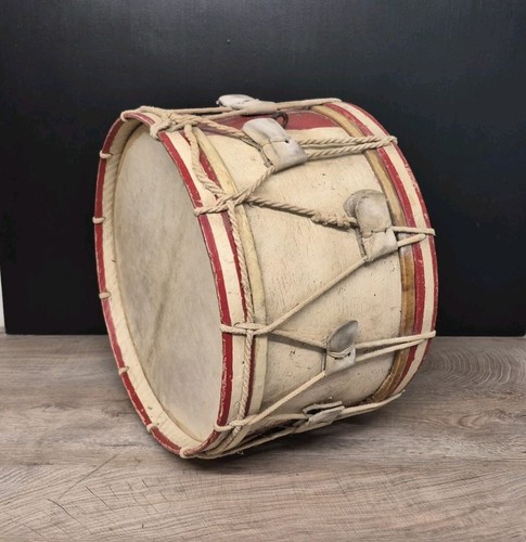 Vintage marching drum red - vintage,