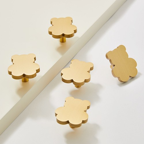 Solid brass bear design - brass,