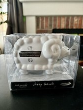 Sheep Coin  Bank Irish Proverb John Hind Ltd White 6"x4" NIB