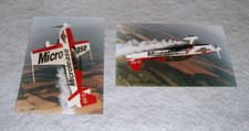 Two EXTRA EA-300/L AEROBATIC AIRCRAFT COLOUR PHOOTGRAPHS G-MIII MICROLEASE