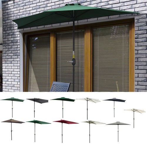 Half round parasol umbrella - round,