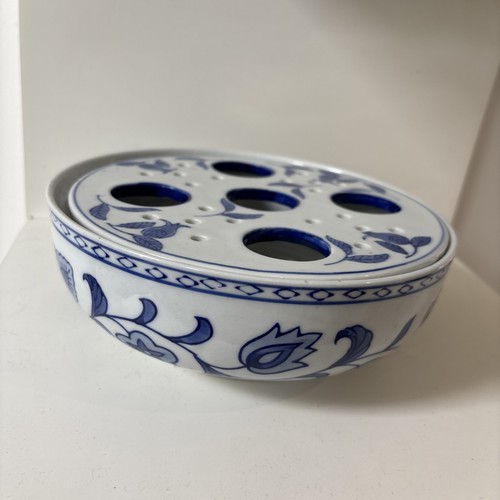 Vintage blue white - blue,