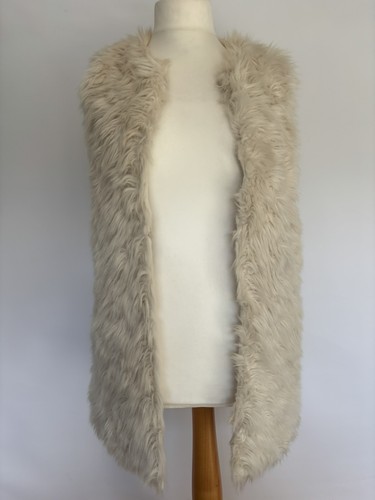 Topshop cream faux - cream, shaggy