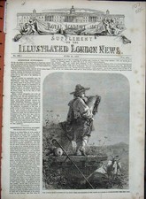 Old Antique Print 1857 Haag