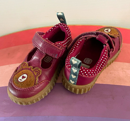 Clarks girls burgundy leather - girls,