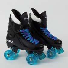 Ventro Pro Turbo Quad Roller Skates, Turbo 33 Style - Teal/Purple