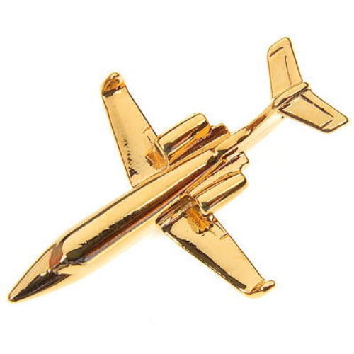 Lear jet tie - lear, lapel