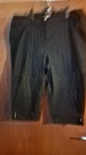 Bonmarché Women's Stretch Capri Pants Black Size 24