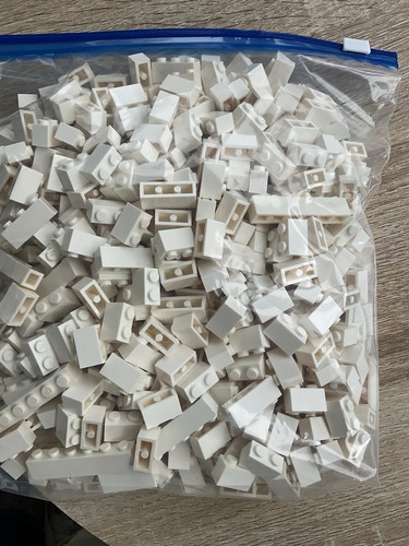 Lego white mixed bricks - lego., &