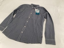 Rohan Sentry Insect And Shield Repellent Apparel French Blue Check Shirt Medium