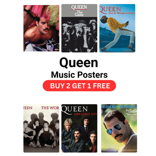 Queen music poster collection - queen,