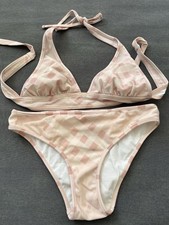 Women’s Burberry Brit White Rose Nova Check Bikini Sz S VGC