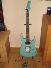 Aqua Electric  Super Strat Electric Guitar Project with Guyker Locking Tuners