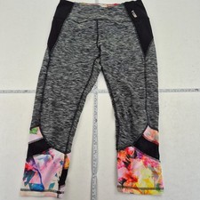 RBX Leggings Medium Grey Womens Gym Sports Cropped