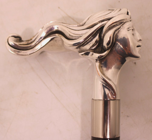 Vintage silver plated handle - silver,