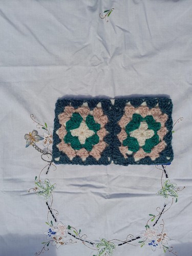Hand made crochet clutch - , bag