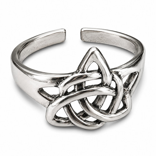 Triquetra celtic knot toe - toe, ring