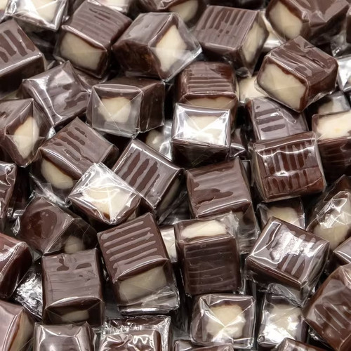 Chocolate caramel cubes - chocolate,